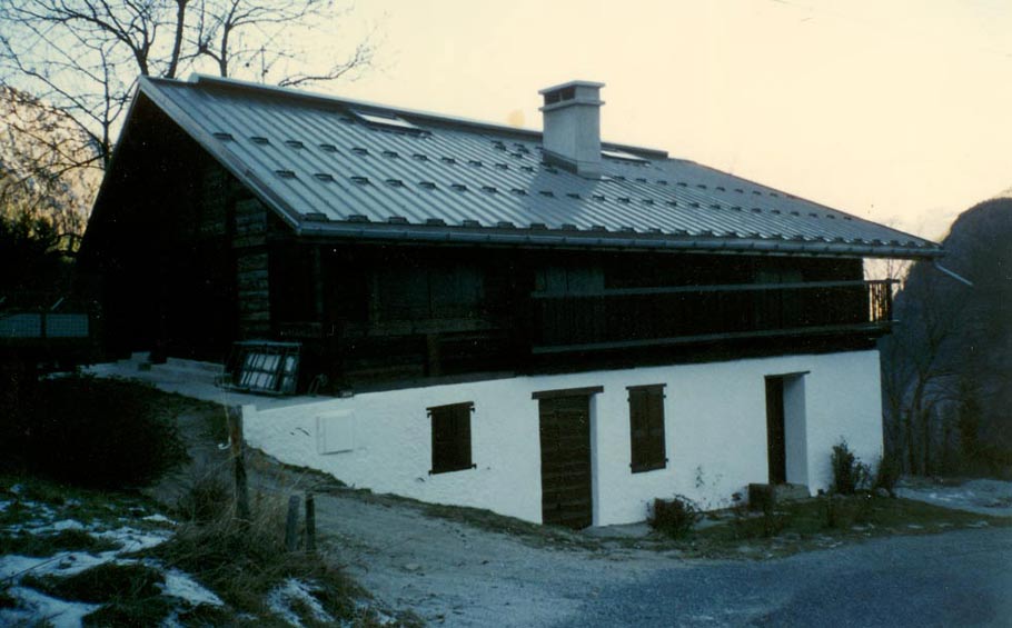 Chalet et sa couverture